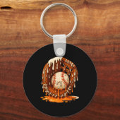 Baseball Drip Team For Boys Ice Cream Cool Schlüsselanhänger (Vorderseite)