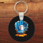 Baseball Drip Team For Boys Ice Cream Cool  Schlüsselanhänger (Vorderseite)
