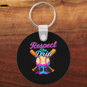 Baseball Drip Team For Boys Ice Cream Cool Schlüsselanhänger (Vorderseite)