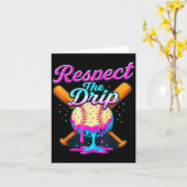 Baseball-Drip-Team Für Jungen Eiscreme Cool Karte (Gelbe Blume)