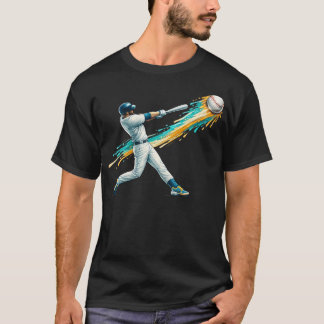 Baseball Drip Team Für Jungen Und Mädchen Eiscreme T-Shirt