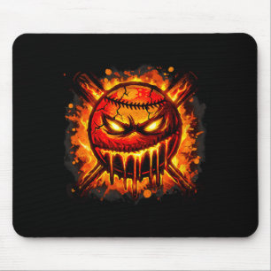 Baseball-Drip-Wütender-Lava-Schlamm-Ball-Grafik  Mousepad