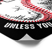 Baseball du sollst nicht stehlen, wenn du nicht sc poster (Ecke)
