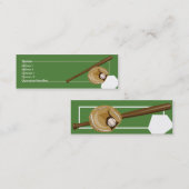 Baseball - dünn mini visitenkarte (Vorne/Hinten)