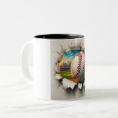 Baseball durch Tasse (Vorderseite Links)
