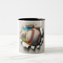 Baseball durch Tasse