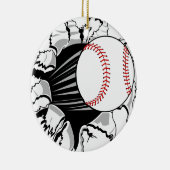 Baseball-Durchbruch Keramikornament (Rechts)