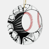 Baseball-Durchbruch Keramikornament (Links)