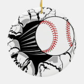 Baseball-Durchbruch Keramikornament (Hinten)