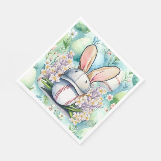 Baseball Easter  themed  Serviette (Ecke)