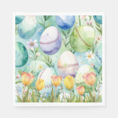 Baseball Easter  themed  Serviette (Vorderseite)