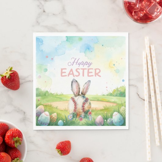 Baseball Easter  themed  Serviette (Beispiel)