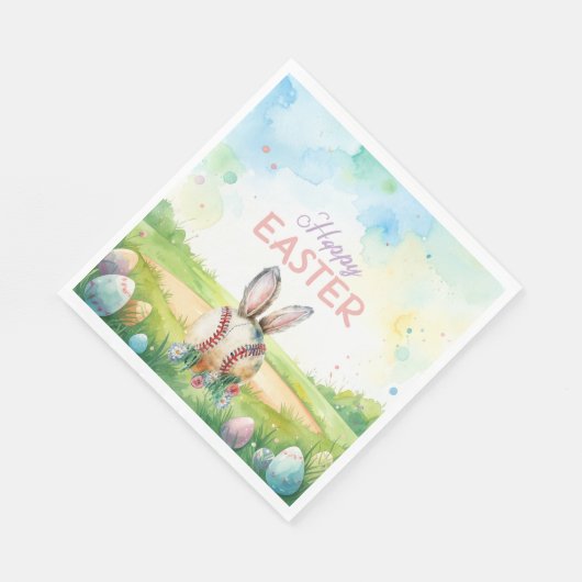Baseball Easter  themed  Serviette (Ecke)