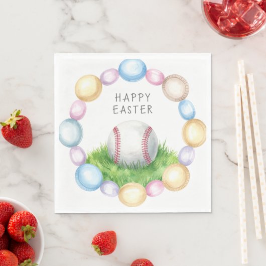 Baseball Easter  themed  Serviette (Beispiel)