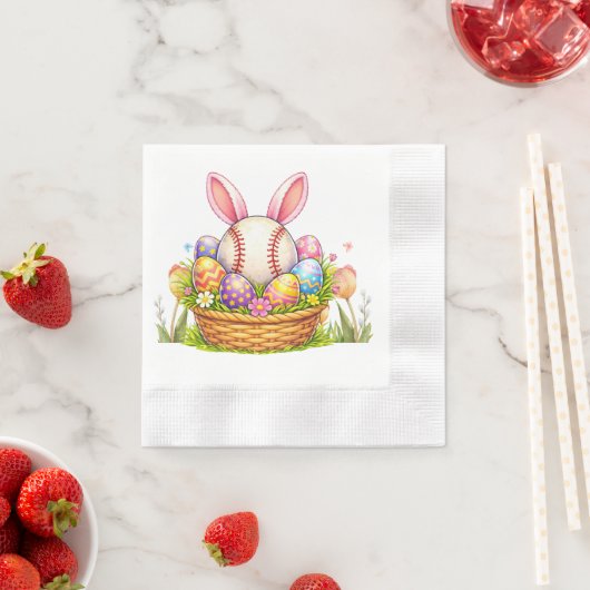 Baseball Easter  themed  Serviette (Beispiel)