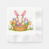Baseball Easter  themed  Serviette (Vorderseite)