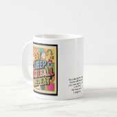 Baseball Eat Sleep Repeat Pop Art Personalized Kaffeetasse (Vorderseite Links)