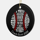 BASEBALL ein wirklich phantastischer Trainer ist s Keramik Ornament (Links)