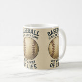 Baseball, eine Lebensart! Kaffeetasse (VorderseiteRechts)