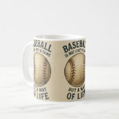 Baseball, eine Lebensart! Kaffeetasse (Vorderseite Links)