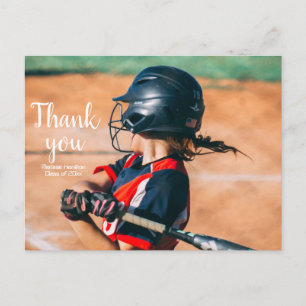 Baseball Einfache Sportliche Dankeskarten Postkarte