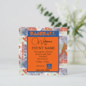 BASEBALL EINLADUNG (Stehend Vorderseite)