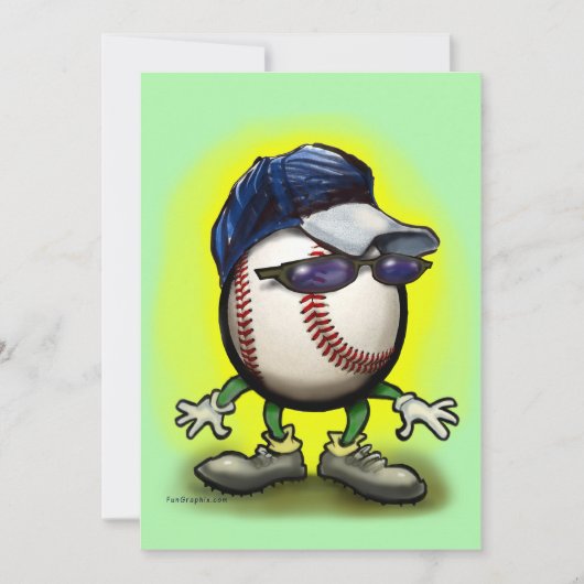 Baseball-Einladung Einladung (Vorderseite)