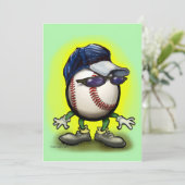 Baseball-Einladung Einladung (Stehend Vorderseite)