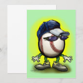 Baseball-Einladung Einladung (Vorne/Hinten)