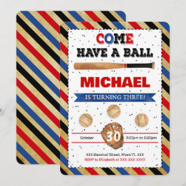 Baseball-Einladung Einladung