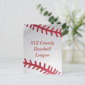 Baseball-Einladung Einladung (Stehend Vorderseite)