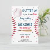 Baseball-Einladung Einladung (Stehend Vorderseite)