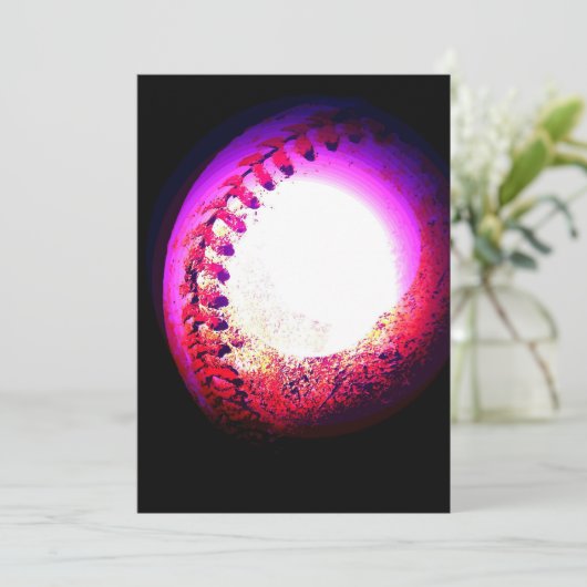 Baseball-Einladung Einladung (Stehend Vorderseite)