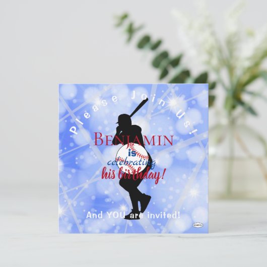 Baseball - Einladung HAMbWG (Stehend Vorderseite)