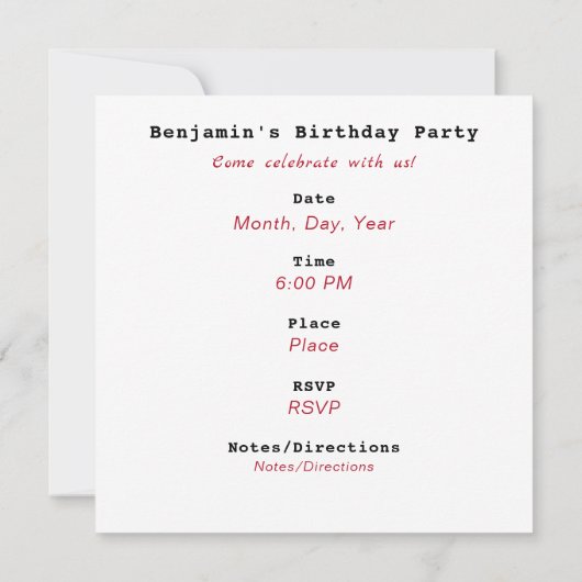 Baseball - Einladung HAMbWG (Rückseite)