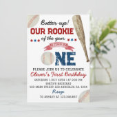 Baseball-Einladung zur Ernte des Jahres Einladung (Stehend Vorderseite)