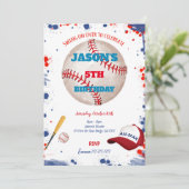 Baseball-Einladungen Einladung (Stehend Vorderseite)