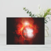 Baseball-Einladungen Einladung (Stehend Vorderseite)