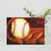 Baseball-Einladungen Einladung (Stehend Vorderseite)