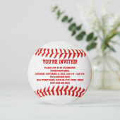 Baseball-Einladungen Einladung (Stehend Vorderseite)