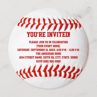 Baseball-Einladungen Einladung