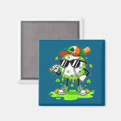 Baseball-Eis am St. Patrick's Day für Jugendliche Magnet (Vorderseite/Rückseite)