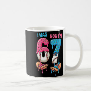 Baseball Eiscreme Ich war 6 Jetzt bin ich 7 Lustig Kaffeetasse