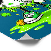 Baseball-Eiscreme-St.-Patricks-Tag für Jugendliche Poster (Ecke)