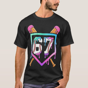 Baseball-Eiscreme-Tropf 67 Spieler Dabbing Sechs S T-Shirt