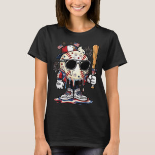 Baseball-Eiscreme-Tropf-Funny-Sport-Jungen-Kinder T-Shirt