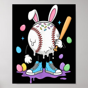 Baseball-Eiscreme-Tropf-Jugendliche-Jungen-Süßer-O Poster