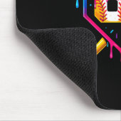 Baseball-Eiscreme-Tropf Nummer 67 Sechs Sieben Mem Mousepad (Ecke)