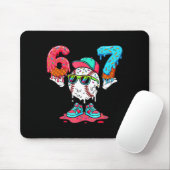 Baseball-Eiscreme-Tropf Nummer 67 Spieler 67. Gebu Mousepad (Mit Mouse)
