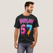 Baseball-Eiscreme-Tropf Nummer 67 Spieler oder 67. T-Shirt (Vorne ganz)